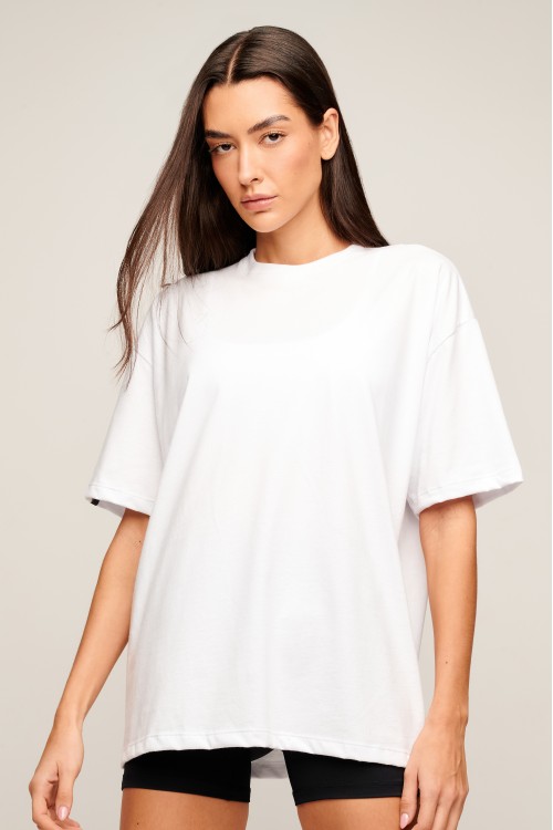 Blusa Branca Básica Oversized