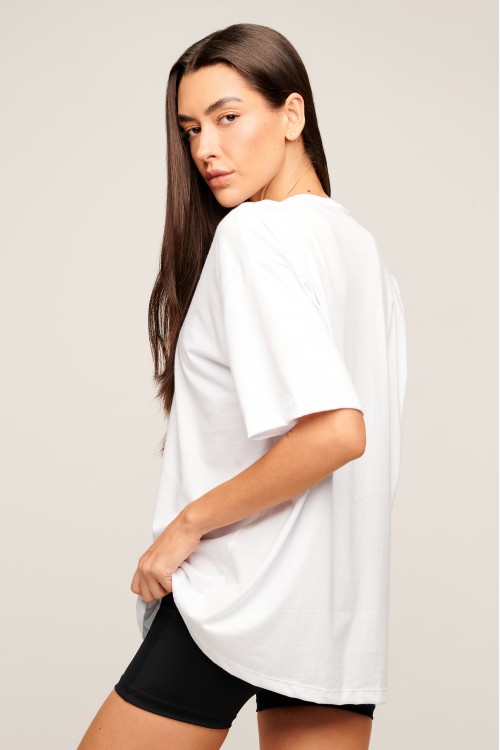 Blusa Branca Básica Oversized